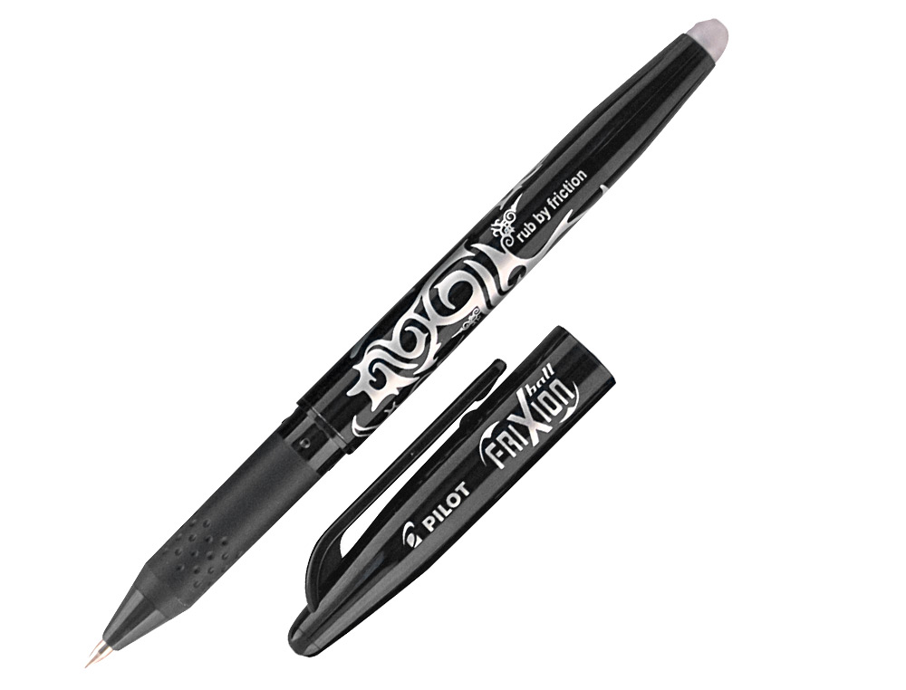 ROLLER PILOT FRIXION BALL CRITURE MOYENNE 0.7MM ENCRE EFFAABLE GRIP PRHENSION RECHARGEABLE GOMME SERTIE COLORIS NOIR