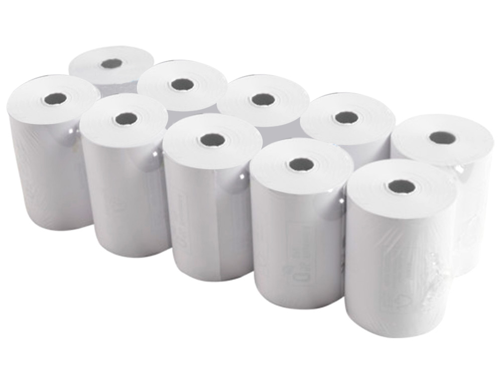 BOBINE THERMIQUE Q-CONNECT 57MM LARGEUR X 60MM DIAMETRE  55GR SANS BISPHENOL A