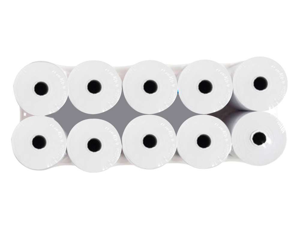 BOBINE THERMIQUE Q-CONNECT 57MM LARGEUR X 60MM DIAMETRE  55GR SANS BISPHENOL A