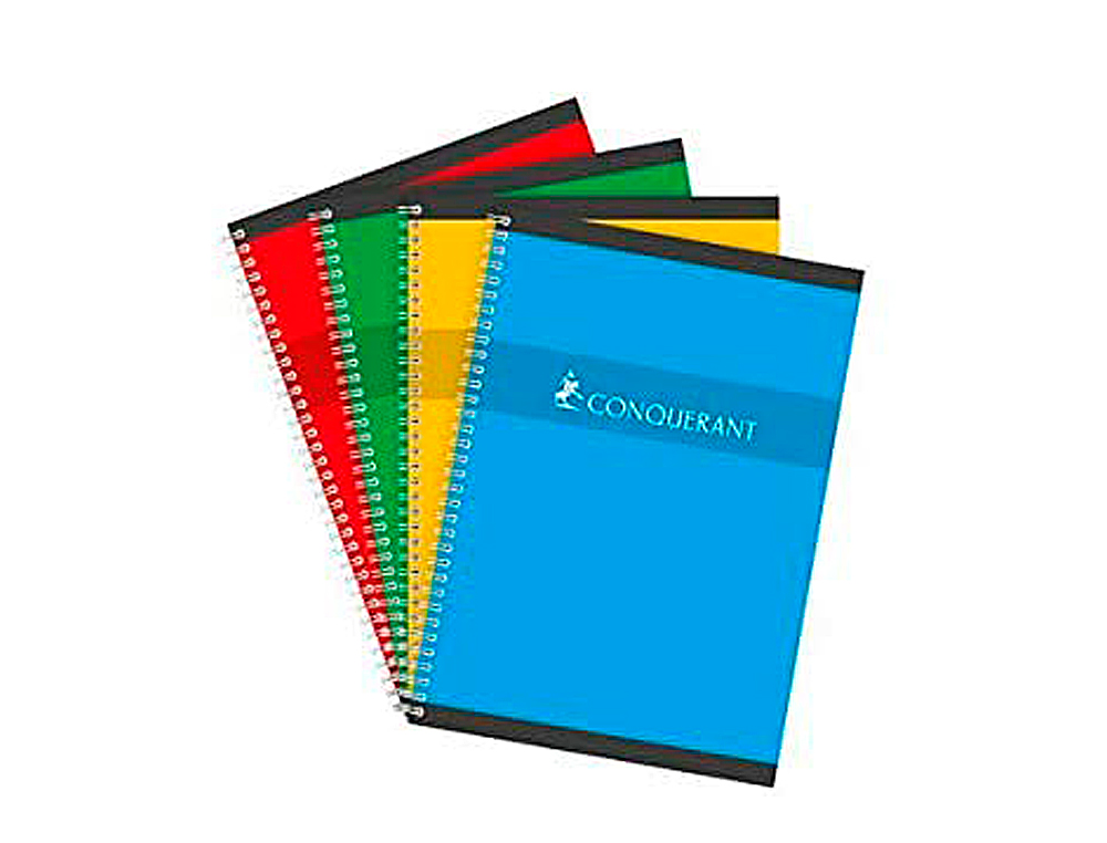 CAHIER CONQUÉRANT SEPT RELIURE INTÉGRALE COUVERTURE OFFSET A5+ 17X22CM 100 PAGES 70G SÉYÈS