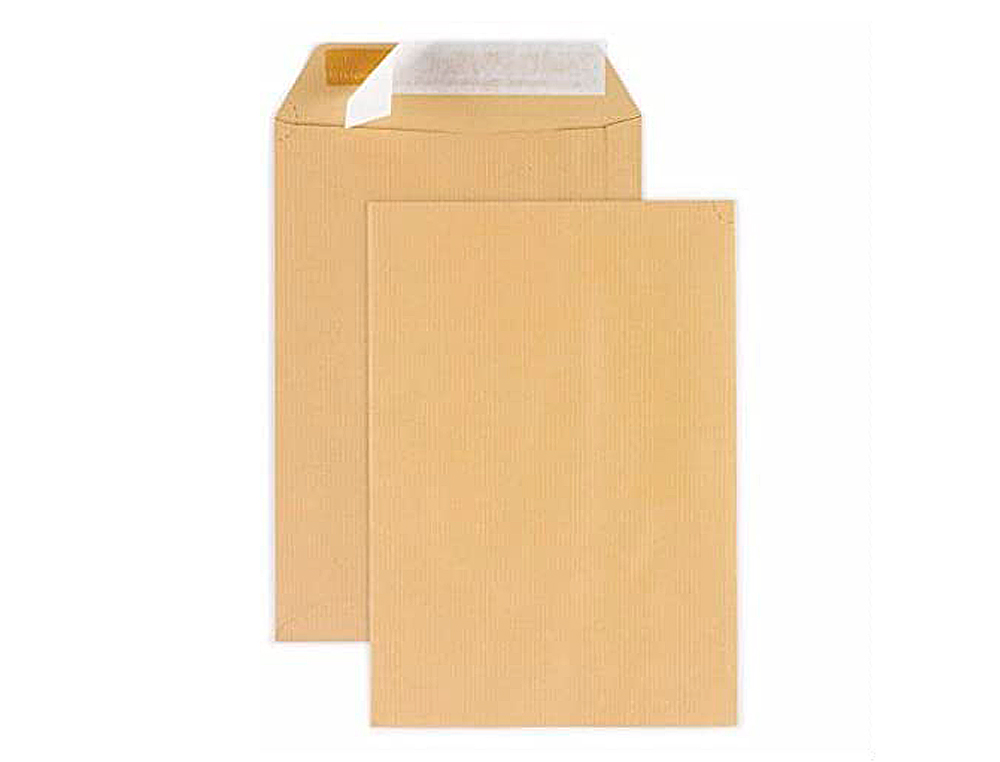 POCHETTE KRAFT ARMÉ 120G ADHÉSIVE ÉCONOMIQUE 24 260X330MM PAQUET 10 UNITÉS