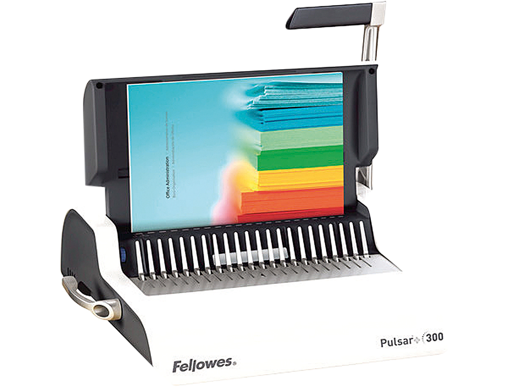 PERFORELIEUSE FELLOWES PULSAR+300 MANUELLE 300F PERFORATION 20F ANNEAUX MAXI 38MM USAGE FRÉQUENT BAC A4 460X420X135MM