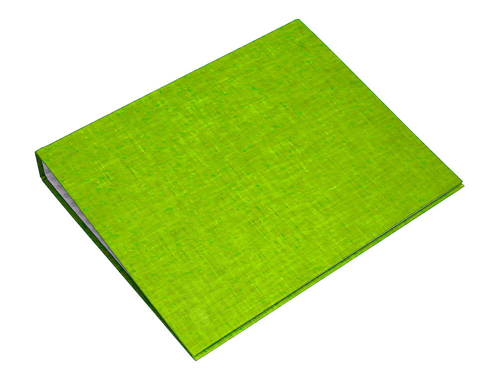CLASSEUR LIDERPAPEL 4 ANNEAUX RONDS 25MM A4+ CARTON REMBORD PAPER COAT COLORIS VERT CLAIR