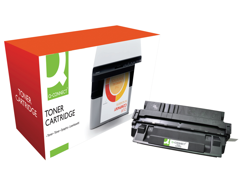 TONER LASER Q-CONNECT COMPATIBLE IMPRIMANTES CANON EP62 ET HP C4129X COULEUR NOIR HAUTE CAPACITE 10000P