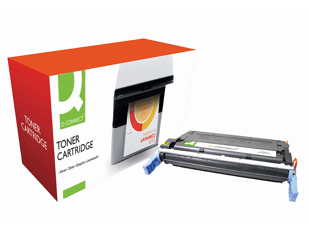 TONER LASER Q-CONNECT COMPATIBLE IMPRIMANTES HP C9722A COULEUR JAUNE 8000P