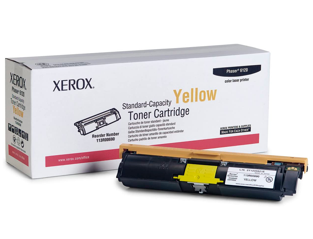 TONER LASER XEROX 113R00690 COULEUR JAUNE 1500P