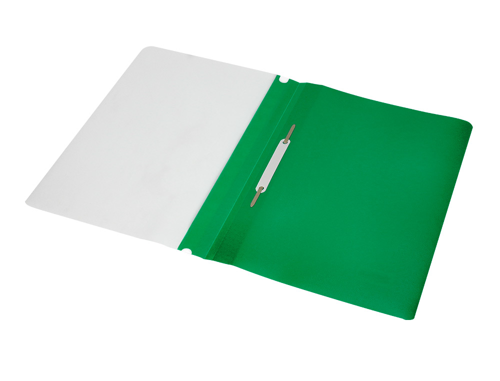 CHEMISE PRSENTATION Q-CONNECT  LAMELLES POLYPROPYLNE 18/100E DOCUMENT PERFOR A4 30F PORTE-TIQUETTE COLORIS VERT