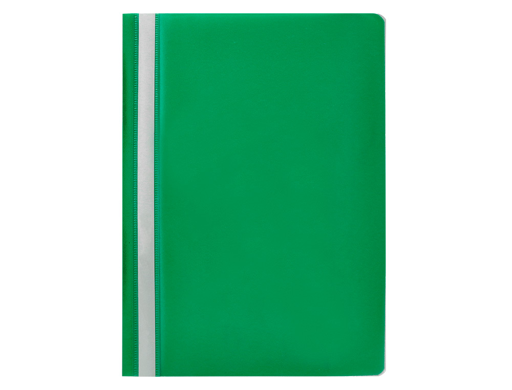 CHEMISE PRSENTATION Q-CONNECT  LAMELLES POLYPROPYLNE 18/100E DOCUMENT PERFOR A4 30F PORTE-TIQUETTE COLORIS VERT