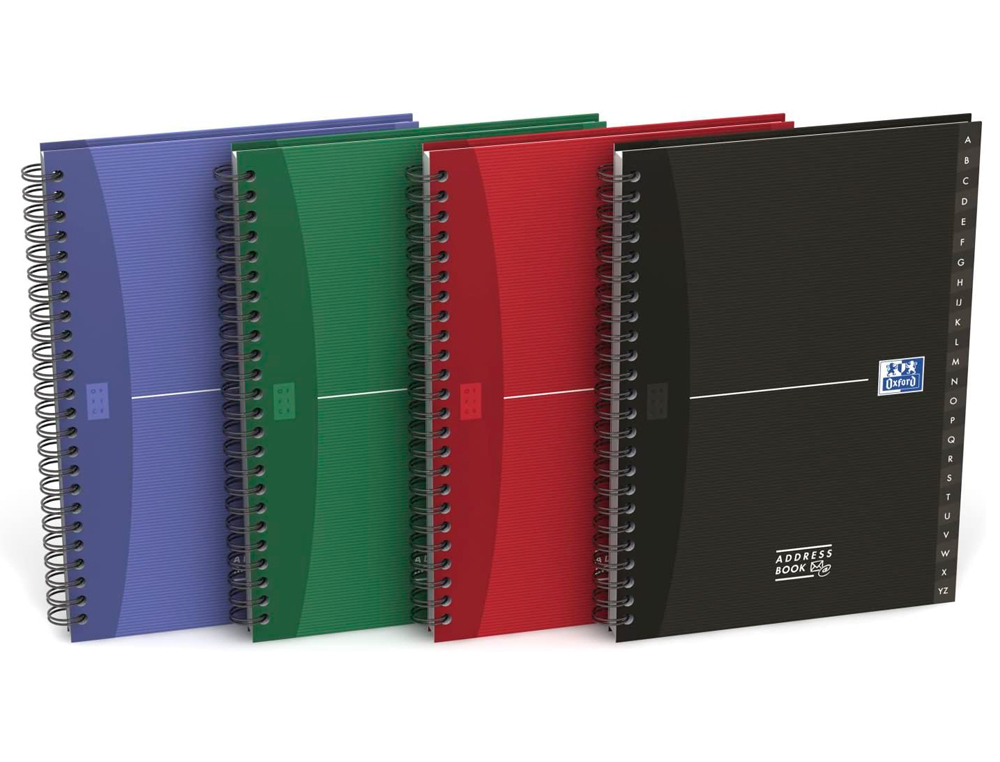 CAHIER RPERTOIRE OXFORD OFFICE RELIURE INTGRALE COUVERTURE REMBORDE RIGIDE A5 144 PAGES 90G RGLURE SPCIFIQUE