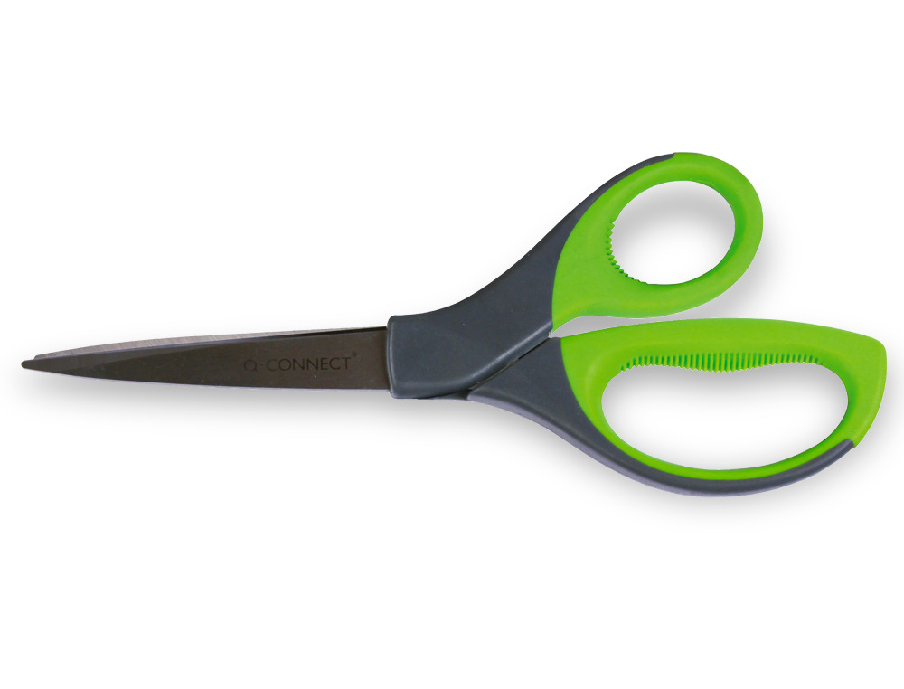 CISEAUX Q-CONNECT CONOMIQUES AVEC GRIP 210MM ANNEAUX CAOUTCHOUC