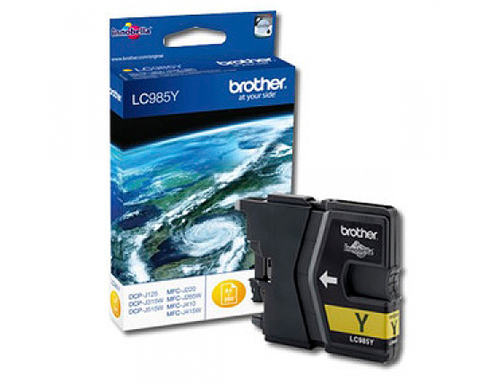 CARTOUCHE BROTHER JET D'ENCRE LC985Y COULEUR JAUNE 260P