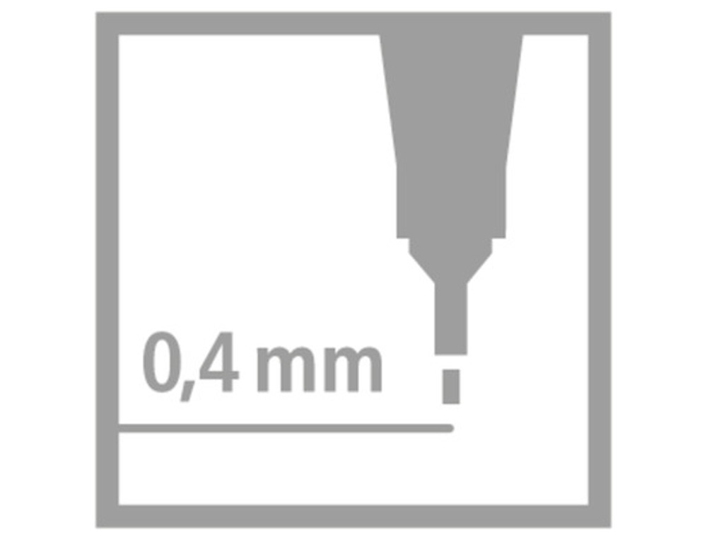 STYLO-FEUTRE STABILO POINT 88 ÉCRITURE FINE 0.4MM 1000M POINTE GAINÉE MÉTAL POCHETTE 10 COLORIS ASSORTIS