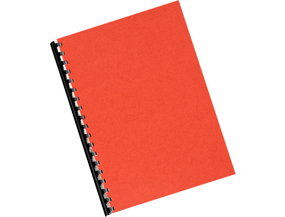 COUVERTURE Q-CONNECT CARTON 250G GRAIN CUIR POUR RELIURE FORMAT A4 COLORIS ROUGE PAQUET 100 UNITS