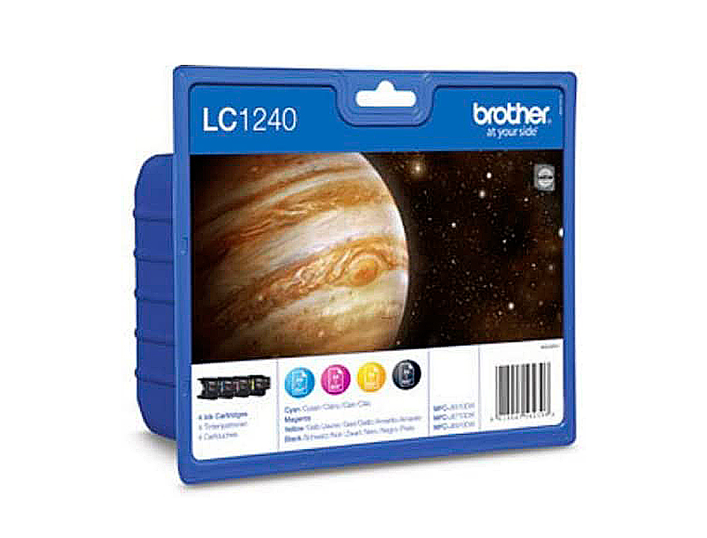 CARTOUCHE BROTHER JET D'ENCRE LC1240VALBP PACK 4 ENCRES