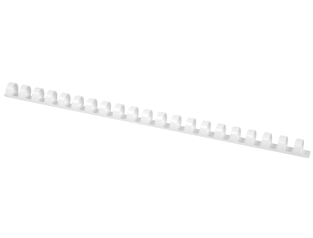 ANNEAU PLASTIQUE À RELIER Q-CONNECT CAPACITÉ 100F 14MM DIAMÈTRE COLORIS BLANC BOÎTE 100 UNITÉS