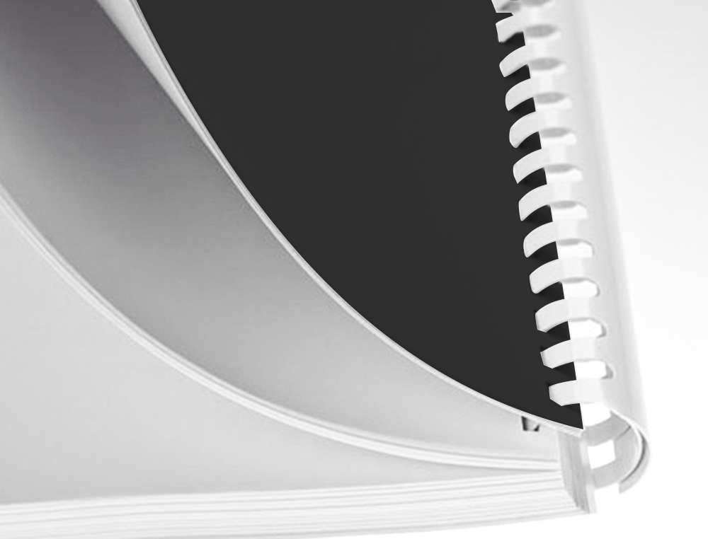 ANNEAU PLASTIQUE À RELIER Q-CONNECT CAPACITÉ 100F 14MM DIAMÈTRE COLORIS BLANC BOÎTE 100 UNITÉS