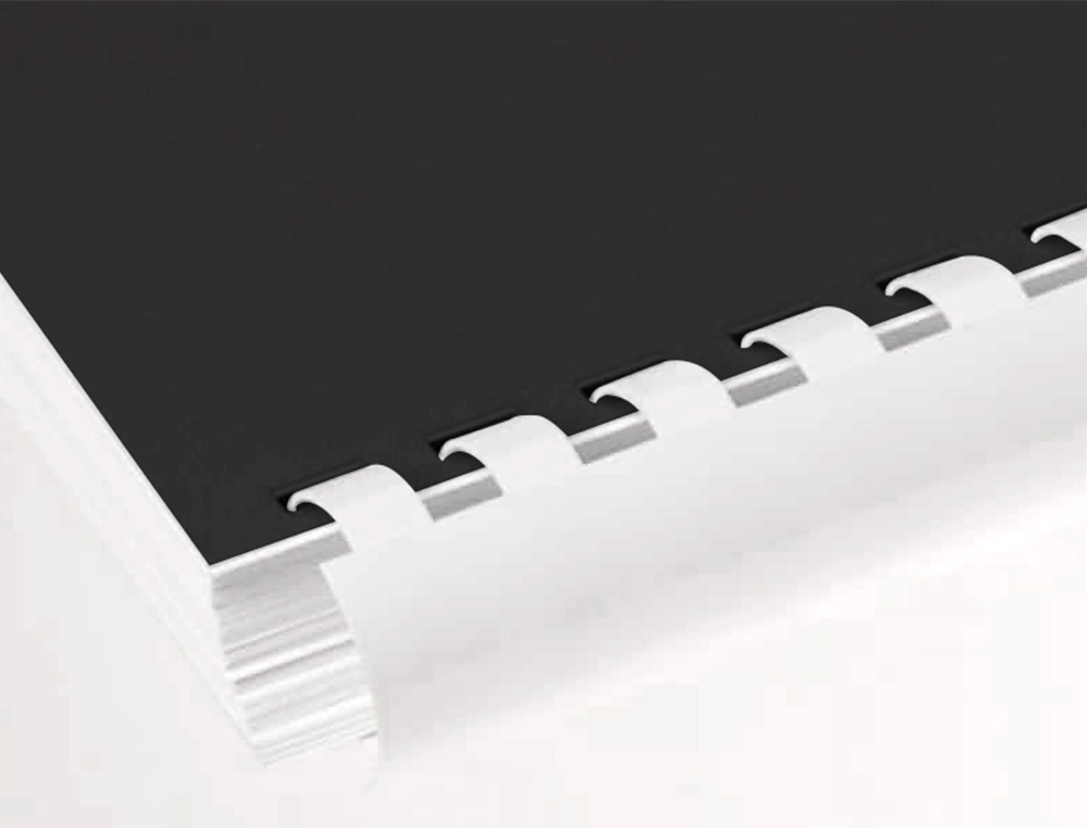 ANNEAU PLASTIQUE À RELIER Q-CONNECT CAPACITÉ 100F 14MM DIAMÈTRE COLORIS BLANC BOÎTE 100 UNITÉS