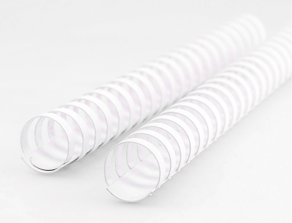 ANNEAU PLASTIQUE À RELIER Q-CONNECT CAPACITÉ 100F 14MM DIAMÈTRE COLORIS BLANC BOÎTE 100 UNITÉS