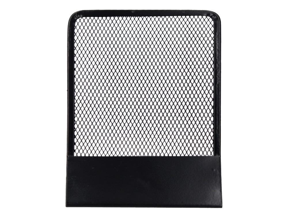 SERRE-LIVRES Q-CONNECT MAILLE MTALLIQUE EXCELLENT MAINTIENT DOCUMENTS JEU DE 2 SUPPORTS 135X152X165MM COLORIS NOIR