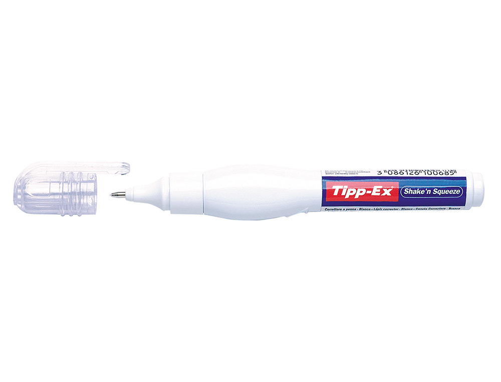 STYLO CORRECTEUR TIPP-EX SHAKE'N SQUEEZE ERGONOMIQUE APPLICATEUR BILLE 8ML DBIT RGUL PAR PRESSION