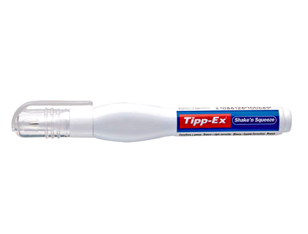 STYLO CORRECTEUR TIPP-EX SHAKE'N SQUEEZE ERGONOMIQUE APPLICATEUR BILLE 8ML DBIT RGUL PAR PRESSION