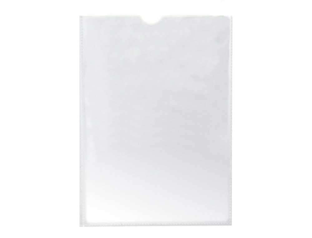 ÉTUI PROTECTION Q-CONNECT PVC TRANSPARENT 15/100E A6 105X148MM CONTOUR SOUDÉ EN U