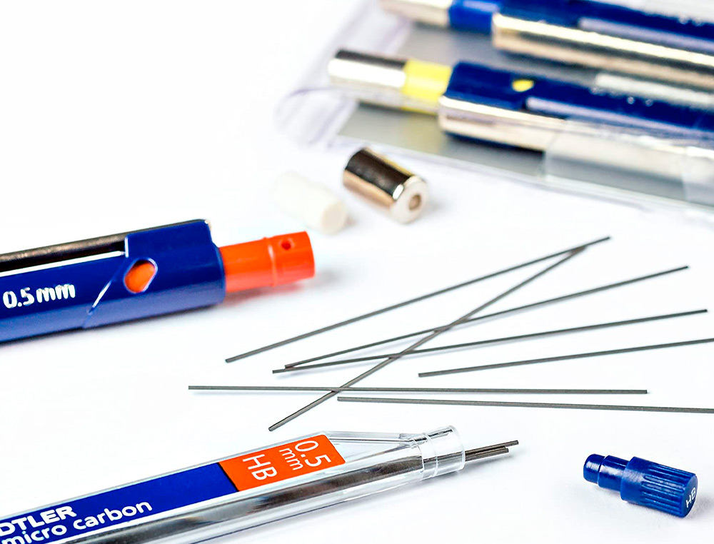 MINE GRAPHITE STAEDTLER MARS MICRO 0.5MM HB CARBON PAPIER STANDARD DESSIN TOUS PORTEMINES ÉTUI 12 UNITÉS