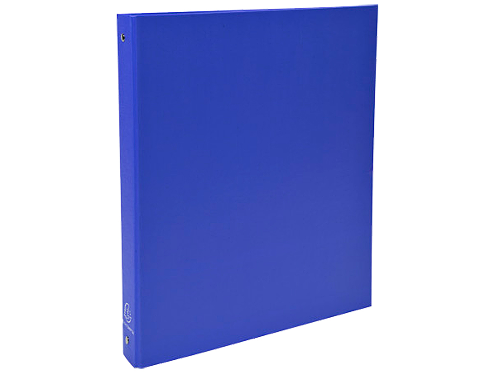 CLASSEUR EXACOMPTA 4 ANNEAUX 30MM A4 CARTE REMBORDE PVC DOS 40MM COLORIS BLEU FONC