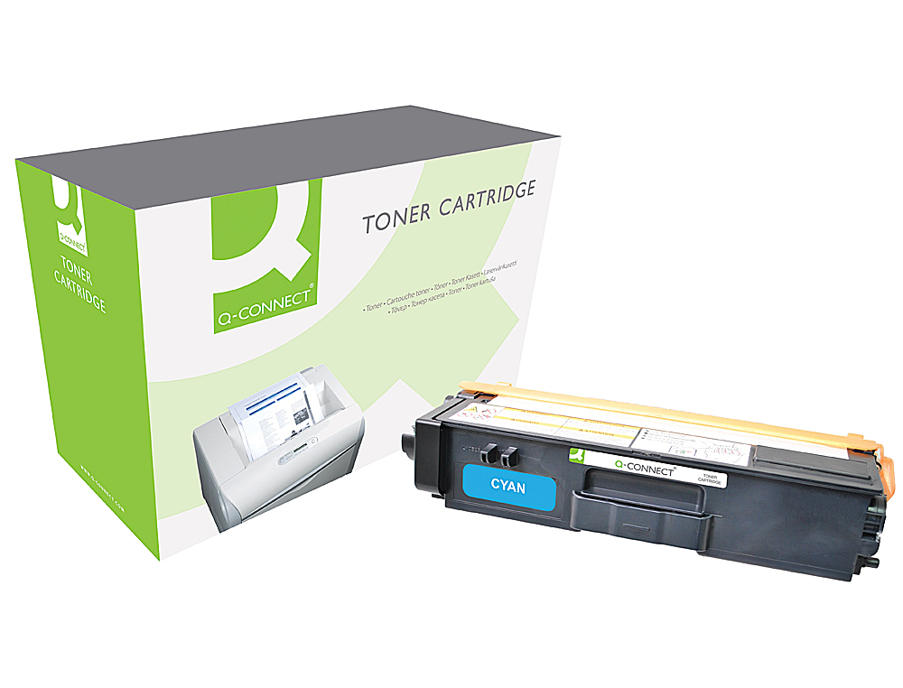 TONER LASER Q-CONNECT COMPATIBLE IMPRIMANTES BROTHER TN325C COULEUR CYAN 3500P