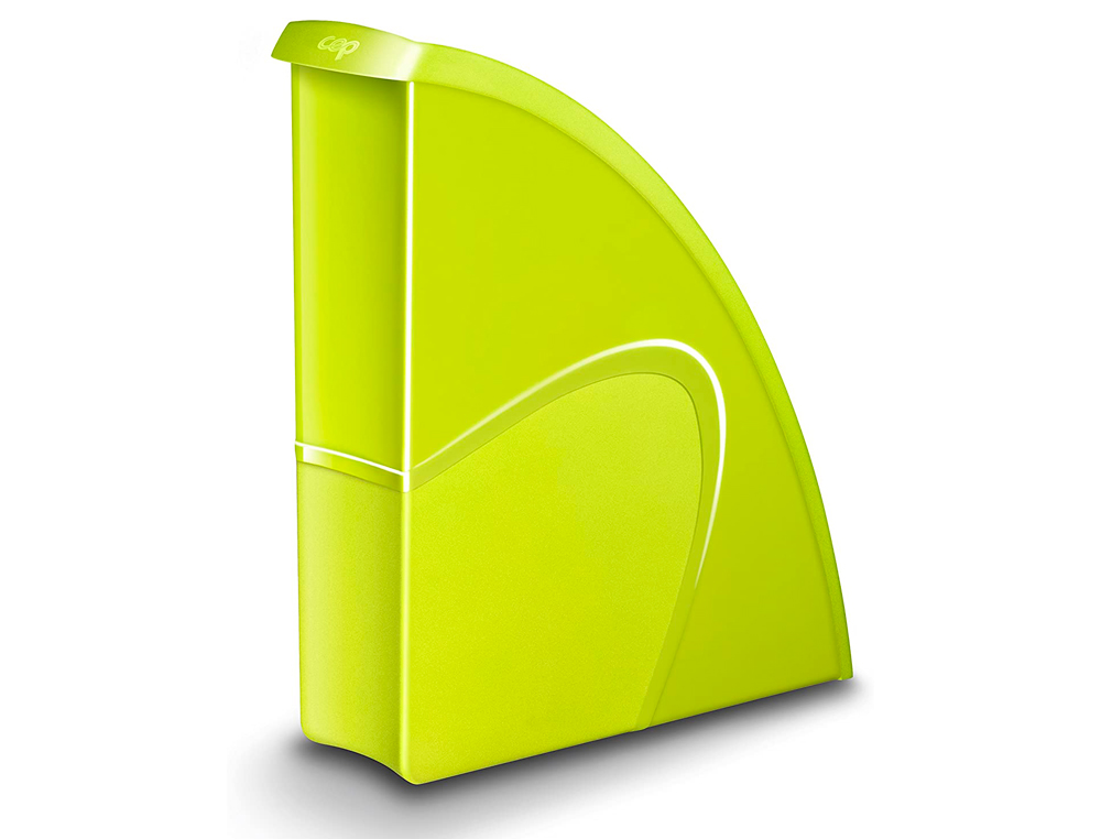 PORTE-REVUES CEP GLOSS POLYSTYRÈNE ANTICHOC CAPACITÉ 700F TOUS DOCUMENTS 24X32CM 270X85X310MM COLORIS VERT ANIS