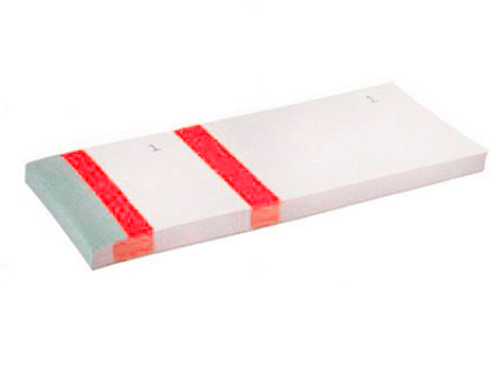 BLOC VENDEUR LIDERPAPEL 2 COUPONS DTACHABLES 100 FEUILLES 60X135MM PAPIER BLANC BANDE COULEUR COLORIS ROUGE