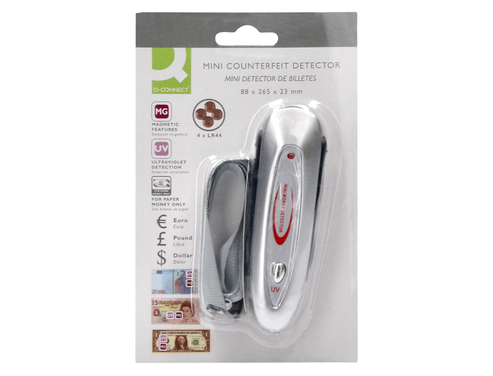 DTECTEUR MINI Q-CONNECT FAUX BILLETS