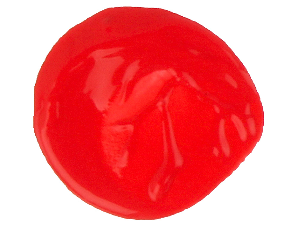 GOUACHE SCOLAIRE LIDERPAPEL LIQUIDE LAVABLE FERMETURE SCURIT BRILLANTE COLORIS ROUGE FLACON 1000ML
