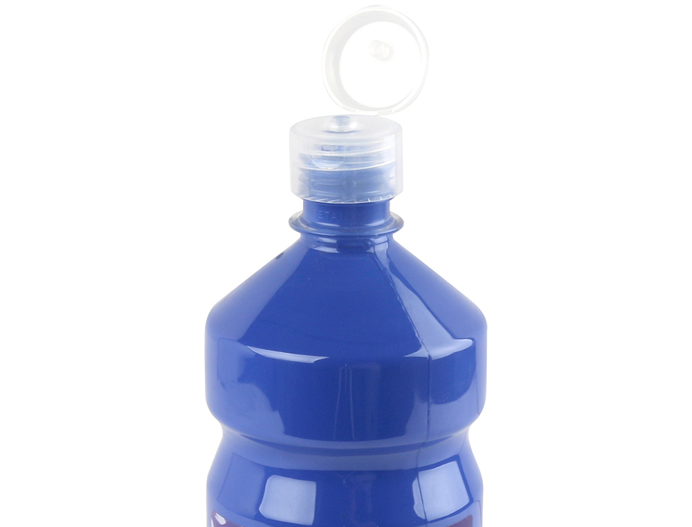 GOUACHE SCOLAIRE LIDERPAPEL LIQUIDE LAVABLE FERMETURE SÉCURITÉ BRILLANTE COLORIS BLEU MARINE FLACON 1000ML