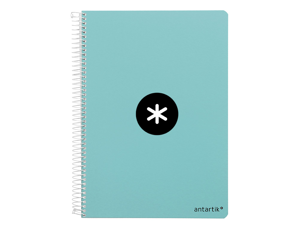 CAHIER SPIRALE ANTARTIK A5 240P 100G COUVERTURE          REMBORDEE SEYES MICROPERFORE  MENTHE