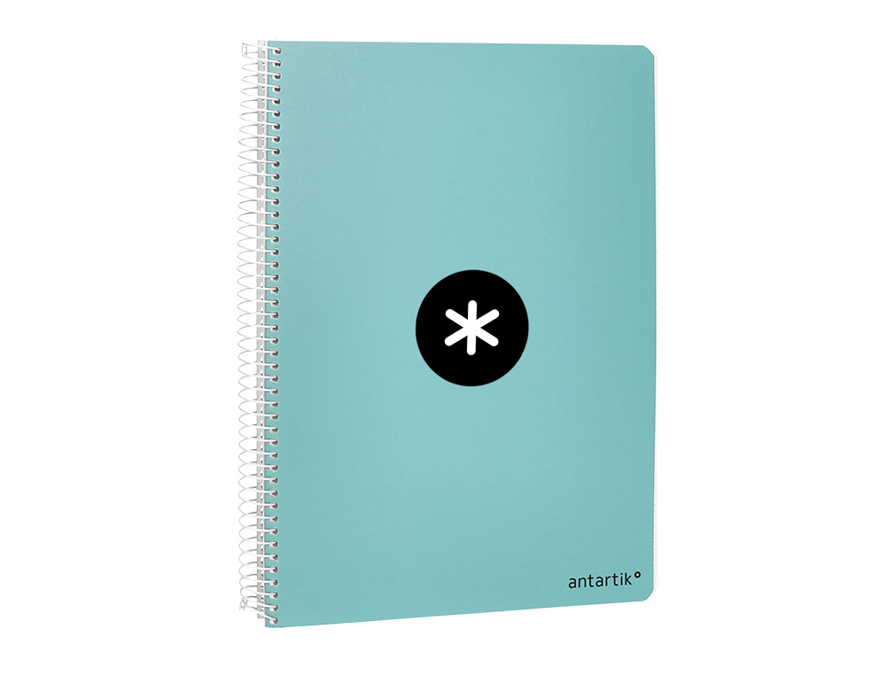 CAHIER SPIRALE ANTARTIK A5 240P 100G COUVERTURE          REMBORDEE SEYES MICROPERFORE  MENTHE