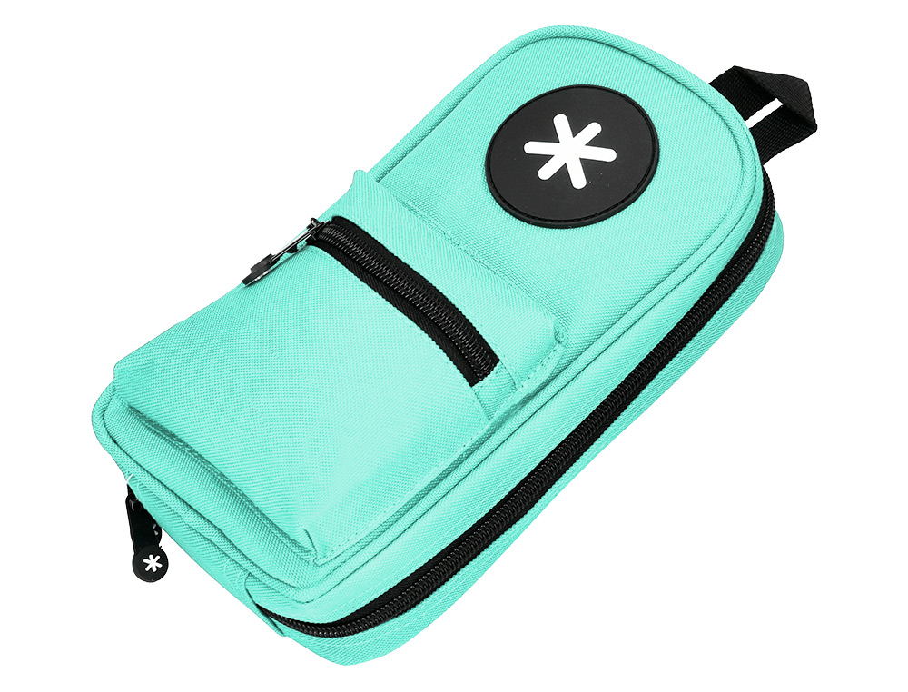 TROUSSE OVALE ANTARTIK AVEC 4 COMPARTIMENTS 230 X 50 X 120  MM MENTHE