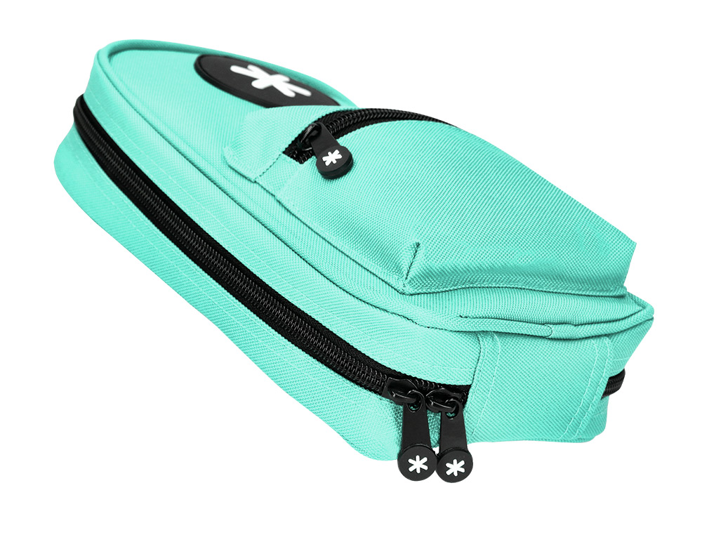 TROUSSE OVALE ANTARTIK AVEC 4 COMPARTIMENTS 230 X 50 X 120  MM MENTHE