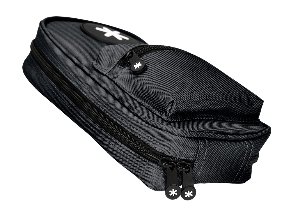 TROUSSE OVALE ANTARTIK AVEC 4 COMPARTIMENTS 230 X 50 X 120  MM NOIR