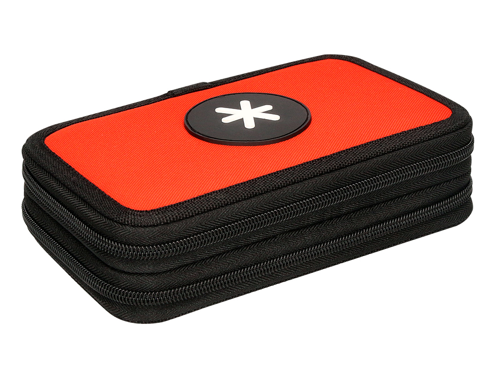 TROUSSE GARNIE ANTARTIK 2 COMPARTIMENTS 28 PIECES ROUGE