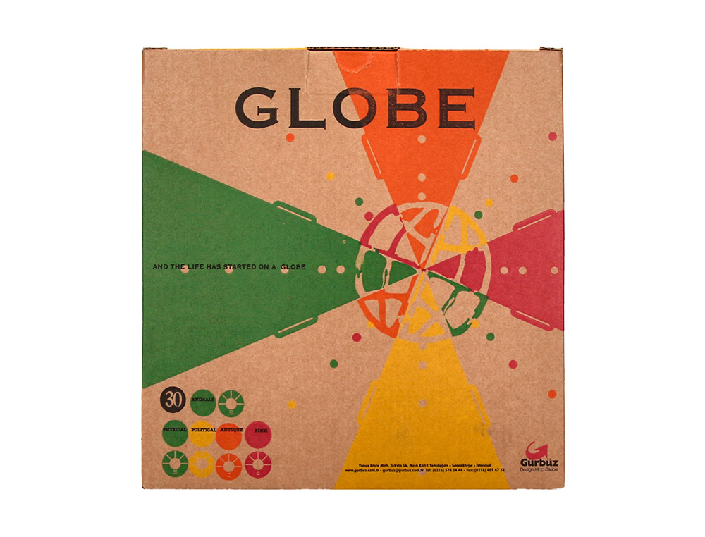 GLOBE TERRESTRE ANTARTIK LUMINEUX CARTE PHYSIQUE ET    POLITIQUE EFFAÇABLE DIAMETRE  30 CM