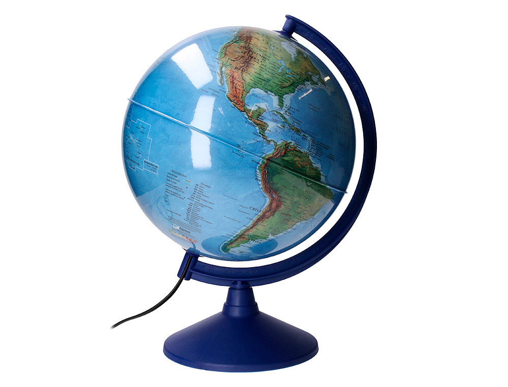 GLOBE TERRESTRE ANTARTIK LUMINEUX CARTE PHYSIQUE ET    POLITIQUE EFFAÇABLE DIAMETRE  30 CM