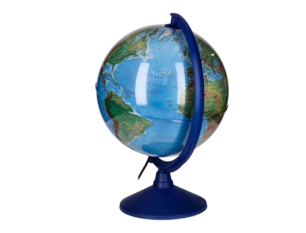 GLOBE TERRESTRE ANTARTIK LUMINEUX CARTE PHYSIQUE ET    POLITIQUE EFFAÇABLE DIAMETRE  30 CM