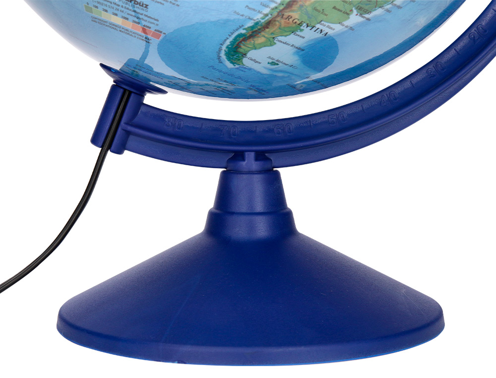 GLOBE TERRESTRE ANTARTIK LUMINEUX CARTE PHYSIQUE ET    POLITIQUE EFFAÇABLE DIAMETRE  30 CM