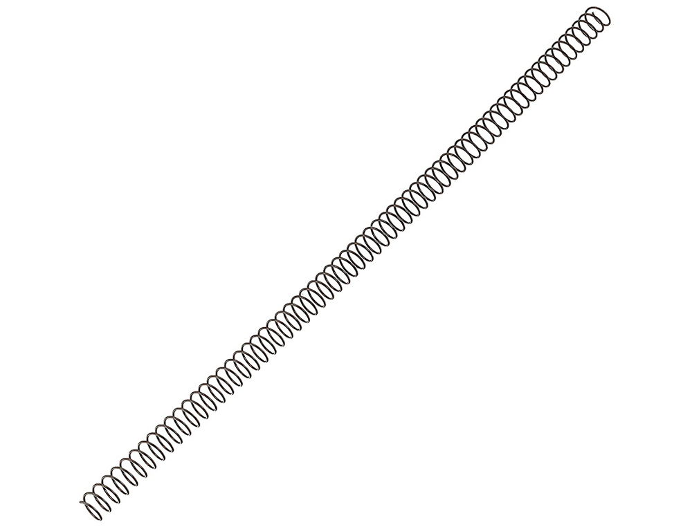 SPIRALE Q-CONNECT MTALLIQUE RELIEUR PAS 5:1 100F CALIBRE 1MM DIAMTRE 14MM COLORIS NOIR BOTE 100 UNITS
