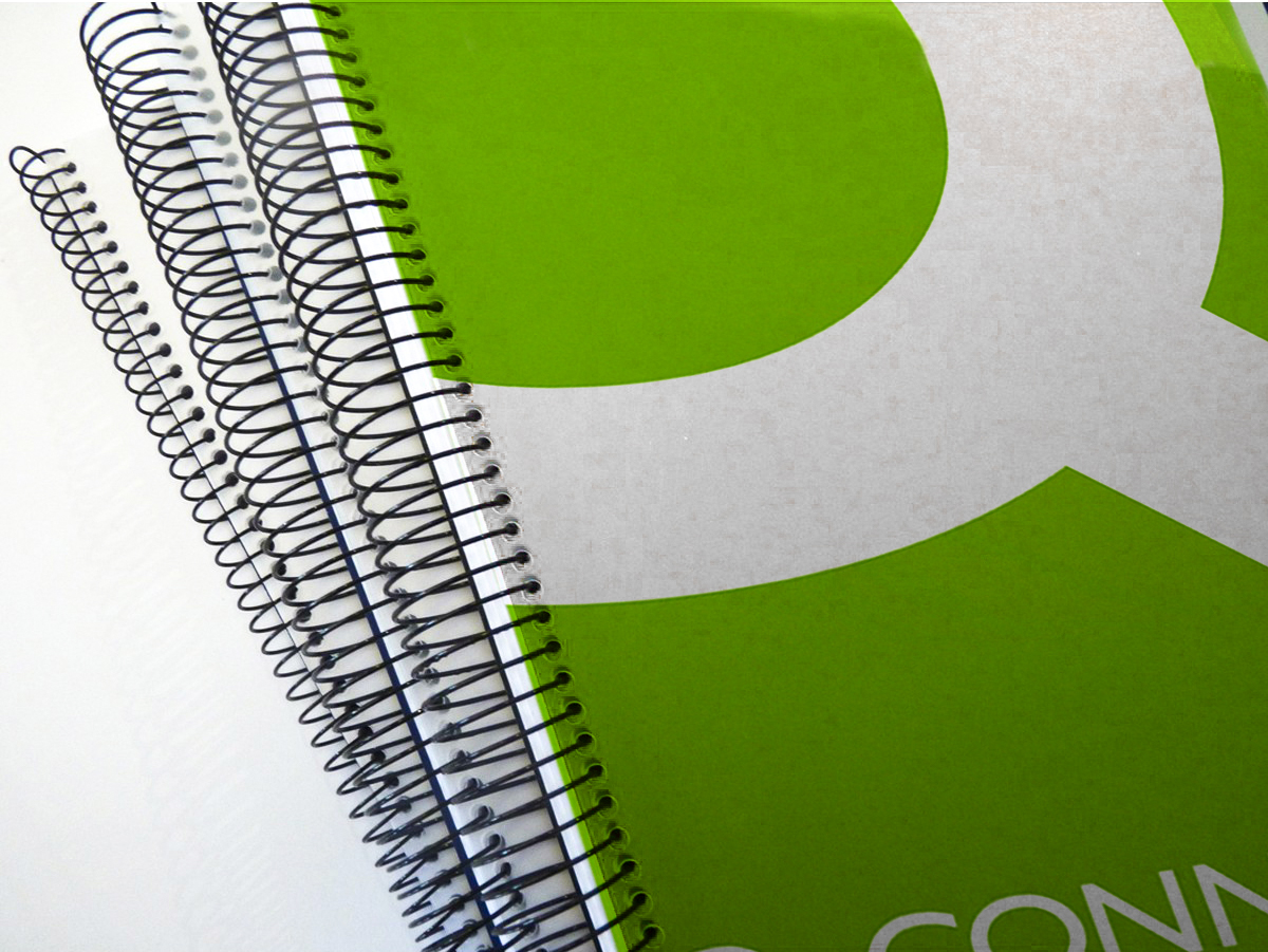 SPIRALE Q-CONNECT MTALLIQUE RELIEUR PAS 5:1 140F CALIBRE 1.2MM DIAMTRE 18MM COLORIS NOIR BOTE 100 UNITS