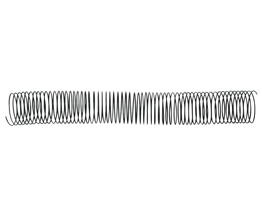 SPIRALE Q-CONNECT MÉTALLIQUE RELIEUR PAS 5:1 420F CALIBRE 1.2MM DIAMÈTRE 46MM COLORIS NOIR BOÎTE 25 UNITÉS