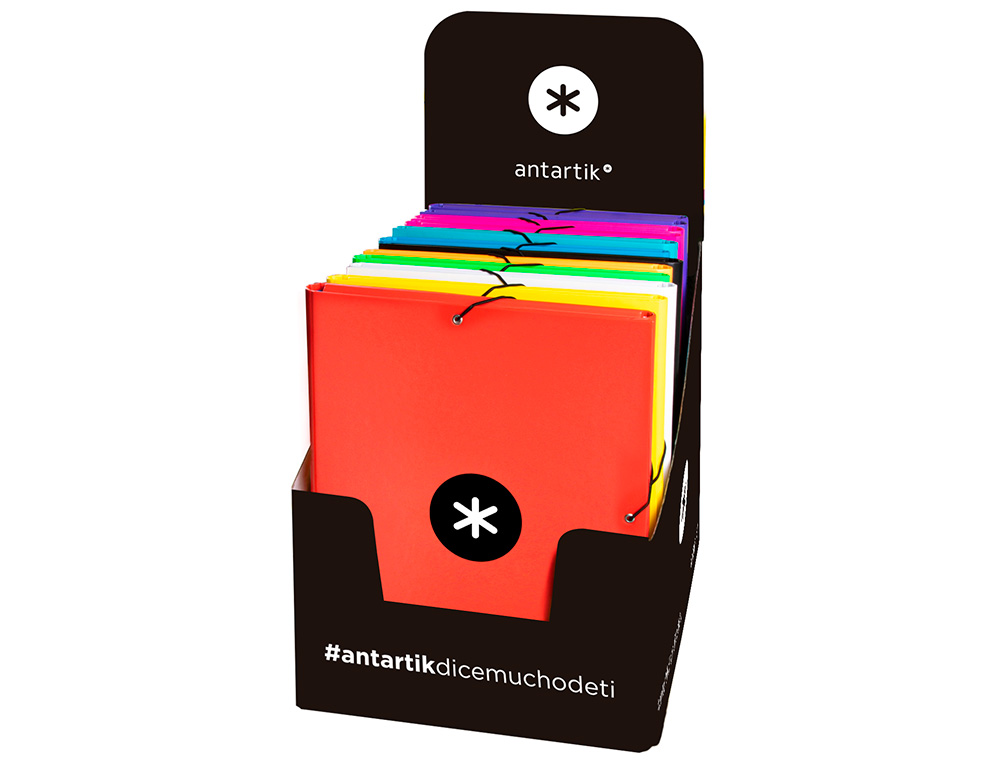 CHEMISE ANTARTIK A4 LASTIQUE 3 RABATS CARTON REMBORD      COLORIS ASSORTIS