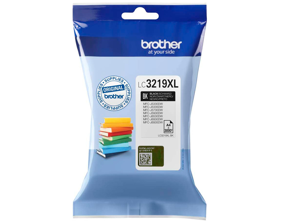 CARTOUCHE BROTHER JET D'ENCRE LC3219 COULEUR NOIR HAUTE CAPACITÉ 3000P