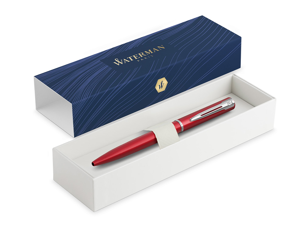 STYLO-BILLE WATERMAN ALLURE COLORIS ROUGE AVEC CRIN